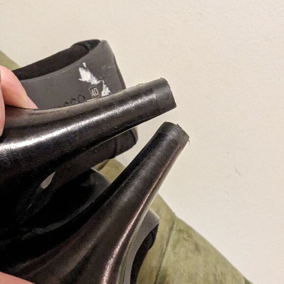 Ecco Alicante Black Suede Pumps Booties Heels Size EU 40 US 9/9.5 - Picture 10 of 12